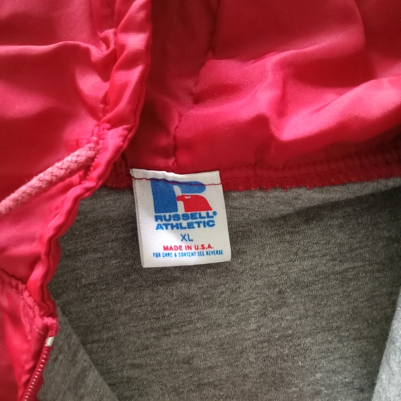 VTG 90s Russell Athletic Virginia Tech Hokies NCAA 1/4Zip Pullover Windbreake XL - Picture 4 of 5